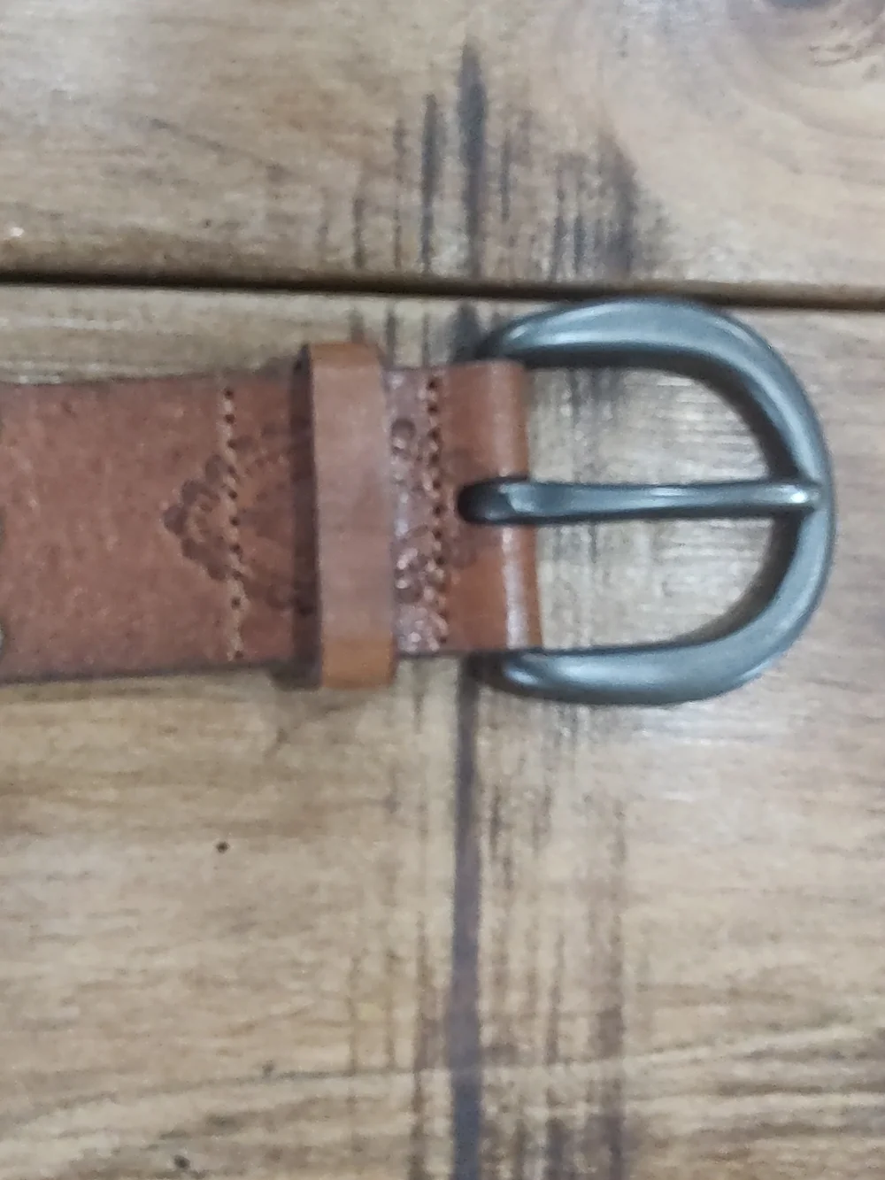 Vintage, Genuine Fossil Patchwork Leather Belt. Size L